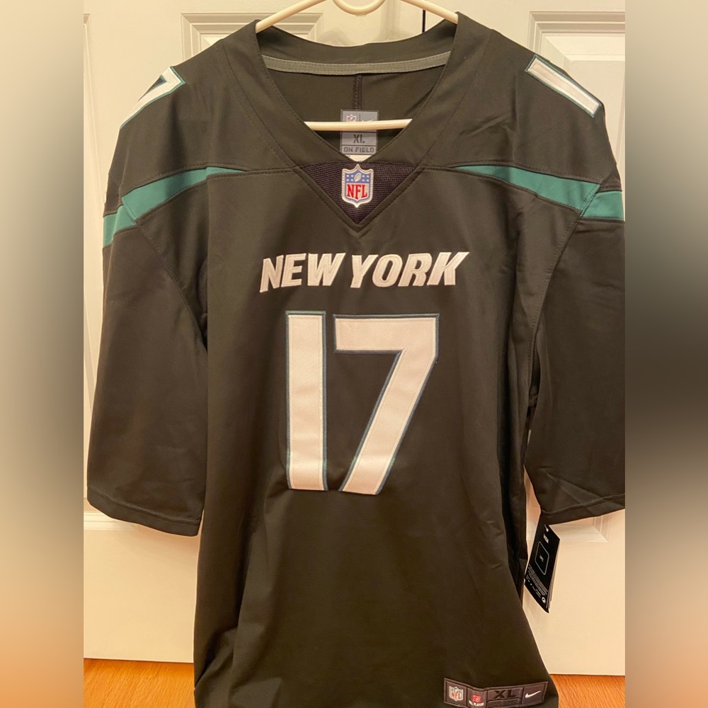 New York Jets Garrett Wilson Black 2022 NFL Draft Vapor Limited Jersey
